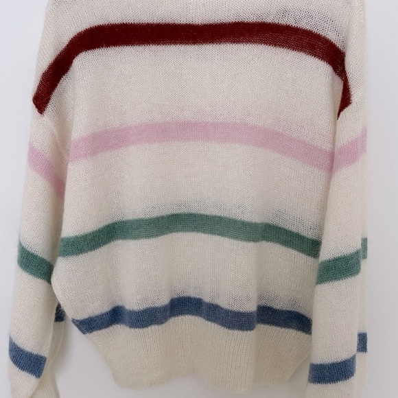 New ANINE BING Lydia Stripe Wool Sweater - Picture 11 of 14
